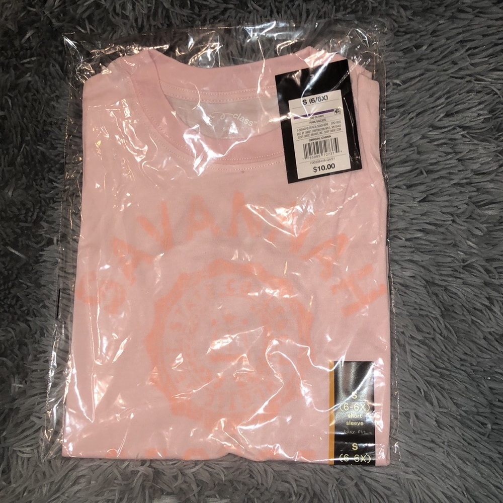 Little girls 6/6x short sleeve shirt